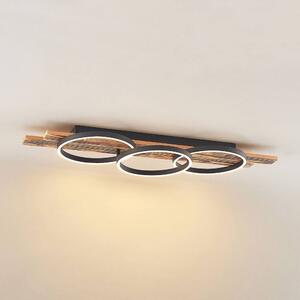 Lindby - Sentoa LED Stropné Lampa L100 Light Wood/Black Lindby - Lampemesteren