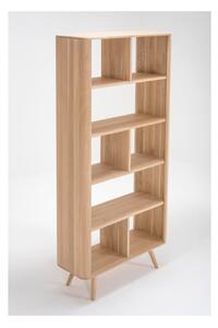 Knižnica z dubového dreva Gazzda Ena, 90 × 35 × 200 cm