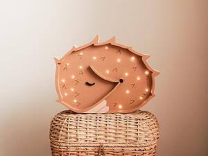 Detská LED lampička Hedgehog Warm Brown