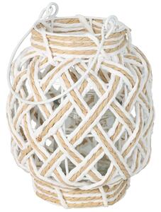 LAMPÁŠ BOHO 20X16 CM BIELA/HNEDÁ