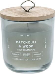 Sviečka v skle Back to natural, Patchouli & Wood, 250 g