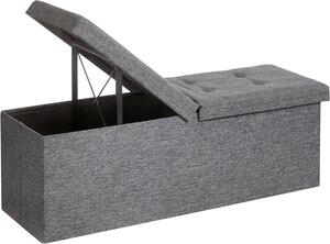 ÚLOŽNÝ BOX NA SEDENIE, textil, kompozitné drevo, 110/38/38 cm - Kreslá, Online Only
