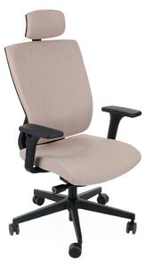 NABBI Mixerot BT HD kancelárska stolička s podrúčkami béžová / čierna