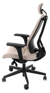 NABBI Mixerot BT HD kancelárska stolička s podrúčkami béžová / čierna