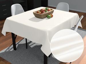 Biante Saténový štvorcový obrus polyesterový Satén LUX-052 Smotanovo biely 40x40 cm
