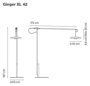 Marset - Ginger XL 42 Stojaca Lampa Oak - Lampemesteren