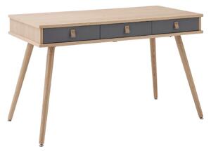 Písací stôl Lena Prírodné Farby/sivá