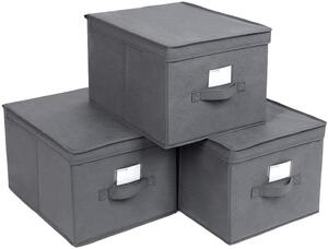 SONGMICS Úložné boxy Mera sivé
