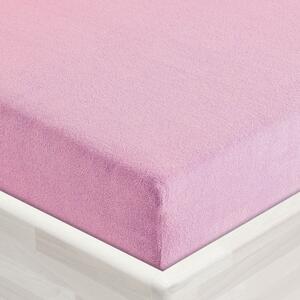 Froté napínacie prestieradlo FR-008 Ružová lila 90 x 200 - výška 20 cm
