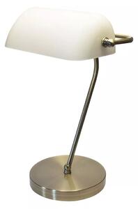 Kancelárska lampa Banker Nilsen E27 BRASS / WHITE 12613