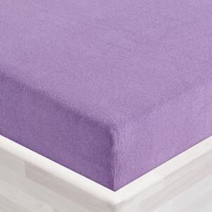 Froté napínacie prestieradlo FR-012 Levanduľové 90 x 200 - výška 20 cm