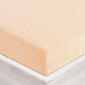 Froté napínacie prestieradlo FR-021 Púdrové 90 x 200 - výška 20 cm