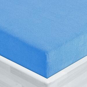 Froté napínacie prestieradlo FR-015 Svetlo modré 90 x 200 - výška 20 cm