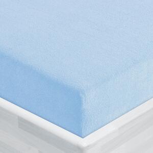 Froté napínacie prestieradlo FR-014 Nebesky modré 90 x 200 - výška 20 cm