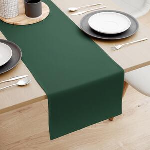 Goldea behúň na stôl 100% bavlnené plátno - tmavo zelený 50x180 cm
