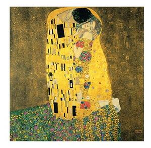 Reprodukcia obrazu Gustav Klimt - The Kiss, 30 × 30 cm