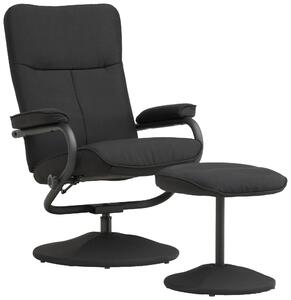 RELAXAČNÉ KRESLO S PODNOŽKOU, textil, čierna P & B - Online Only obývacie izby, Online Only