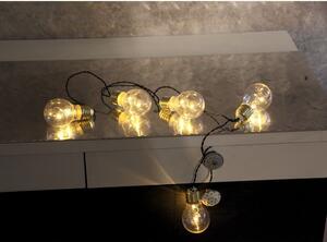 Biela svetelná LED reťaz Star Trading Bulbs In Love, dĺžka 1 m