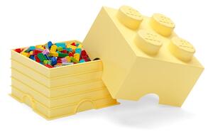 Svetložltý úložný box štvorec LEGO®