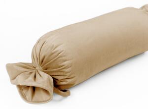 Biante Zamatový vankúš valec bonbon Velvet Prémium SVP-006 Pieskovo béžový 15x40 cm