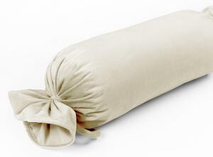 Biante Zamatový vankúš valec bonbon Velvet Prémium SVP-003 Smotanový 15x60 cm