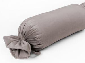 Biante Zamatový vankúš valec bonbon Velvet Prémium SVP-015 Latte 15x40 cm