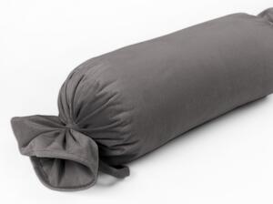Biante Zamatový vankúš valec bonbon Velvet Prémium SVP-017 Tmavo sivý 15x40 cm