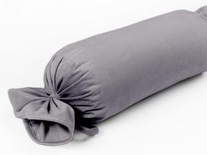Biante Zamatový vankúš valec bonbon Velvet Prémium SVP-013 Sivý 15x40 cm