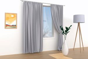Zatemňovacie závesy Velvet strieborné – 140 × 160 cm (2 ks)