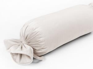Biante Zamatový vankúš valec bonbon Velvet Prémium SVP-024 Krémovo biely 15x40 cm