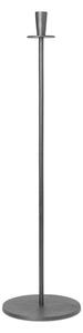 Ferm LIVING - Hoy Casted Candle Holder Tall Black - Lampemesteren