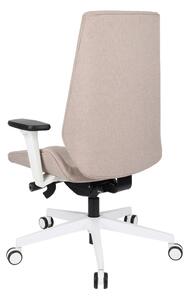 NABBI Munos W kancelárska stolička s podrúčkami béžová / biela