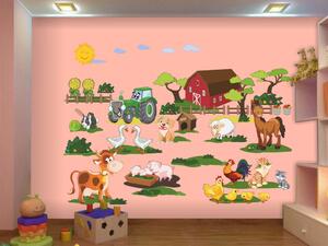 Zvieratká na farme, Detské samolepky na stenu