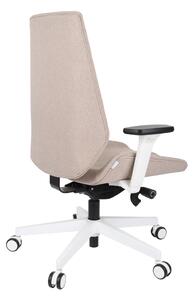 NABBI Munos W kancelárska stolička s podrúčkami béžová / biela