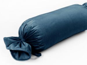 Biante Zamatový vankúš valec bonbon Velvet Prémium SVP-028 Petrolejovo modrý 15x40 cm