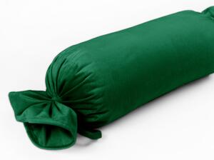 Biante Zamatový vankúš valec bonbon Velvet Prémium SVP-032 Zelený 15x40 cm