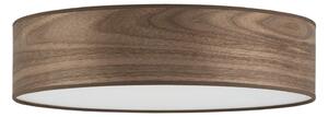 Stropné svietidlo z prírodnej dyhy vo farbe orechového dreva Sotto Luce TSURI, Ø 40 cm