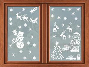 Vianočné samolepky na okno-01