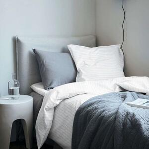 ByNord - Dagny Bed Linen 140x220 Snow/Ocean - Lampemesteren