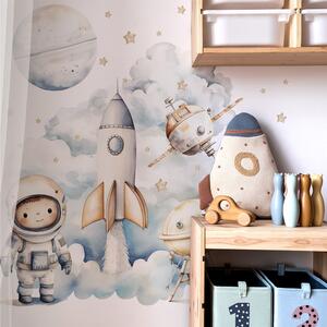 Detská nálepka na stenu Space adventure - cesta do vesmíru