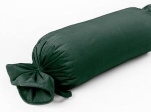 Biante Zamatový vankúš valec bonbon Velvet Prémium SVP-040 Lesná zelená 15x40 cm