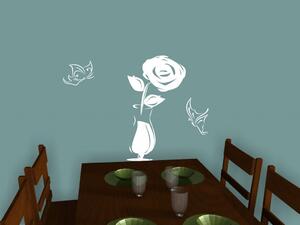 Kvety na stôl-04, Samolepky na stenu