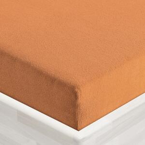 Froté napínacie prestieradlo FR-022 Okrové 90 x 200 - výška 20 cm
