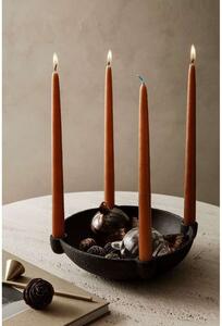 Ferm LIVING - Bowl Candle Holder L Ceramic Dark Grey ferm LIVING - Lampemesteren