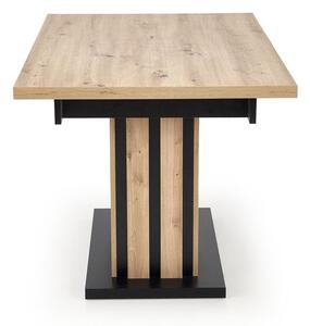 Halmar LAMELLO jedálenský stôl 160-210/90/76cm, dub artisan/čierny