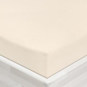 Jersey napínacie prestieradlo JR-002 Smotanové 90 x 200 - výška 20 cm