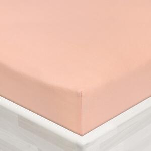 Jersey napínacie prestieradlo JR-005 Svetlo broskyňové 90 x 200 - výška 20 cm