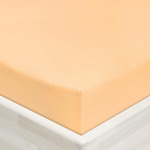Jersey napínacie prestieradlo JR-004 Marhuľové 90 x 200 - výška 20 cm