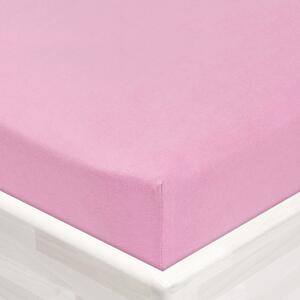 Jersey napínacie prestieradlo JR-008 Ružová lila 90 x 200 - výška 20 cm