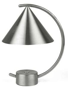 Ferm LIVING - Meridian ToGo Stolová Lampa Brushed Steel - Lampemesteren